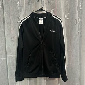 Adidas basic black striped jacket